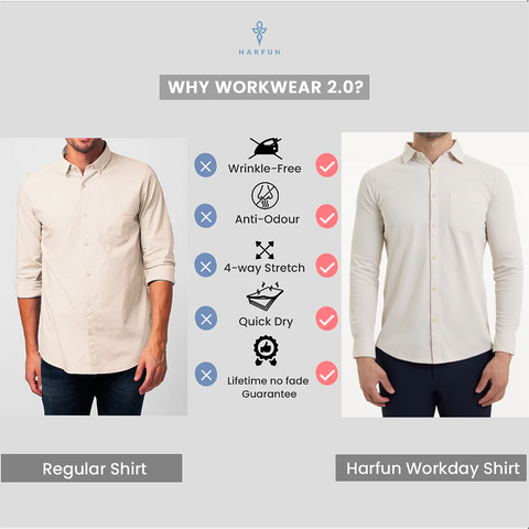 Desk White Workday Shirt with Raglan Sleeves