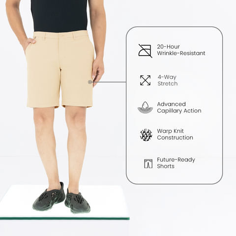 Beige 2035 Work Shorts