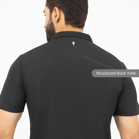 Black ZipTech Work-Polo