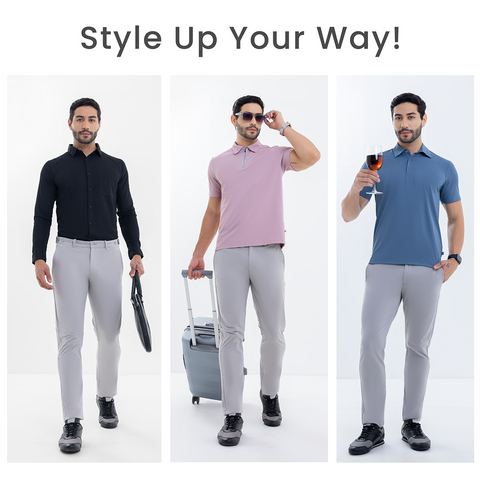 Ash Grey Tech Chinos