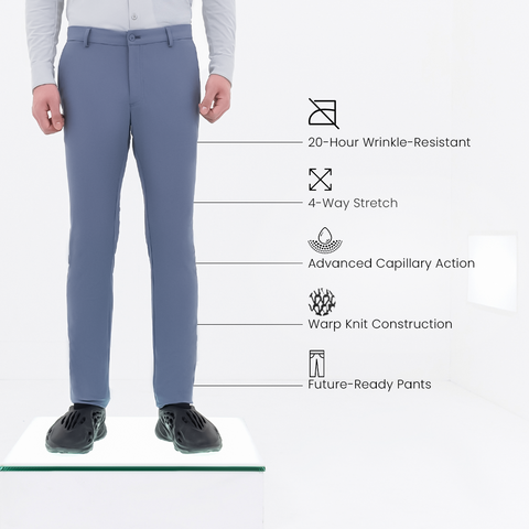 Metal Blue 2035 Workday Pants