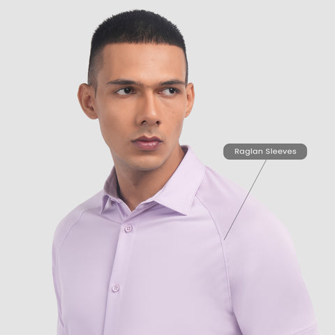 Pastel Lilac Raglan-Short Sleeves CoolPro Shirt