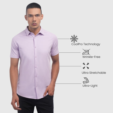 Pastel Lilac Raglan-Short Sleeves CoolPro Shirt